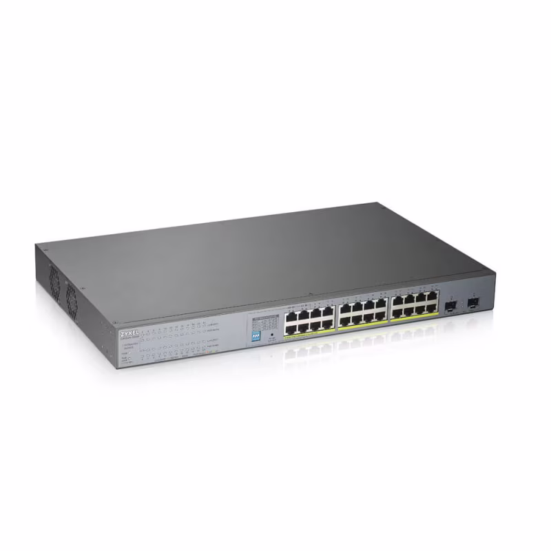 GS1300-26HP SWITCH 24 PTS 100-1000Mbps PoE + 2 SFP NO ADMINISTABLE