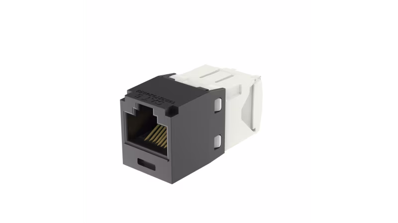 CJ688TGBL INSERTO KEYSTONE JACK CAT.6 8POS NEGRO MINICOM