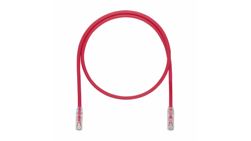 UTP6ASD3RD PATCH CORD UTP DIÁMETRO REDUCIDO CAT6A 26AWG 3FT COLOR ROJO
