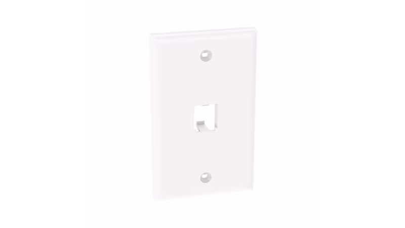 CFP1WH PLACA FRONTAL PLASTICA 1 PUERTO CLASSIC BLANCA