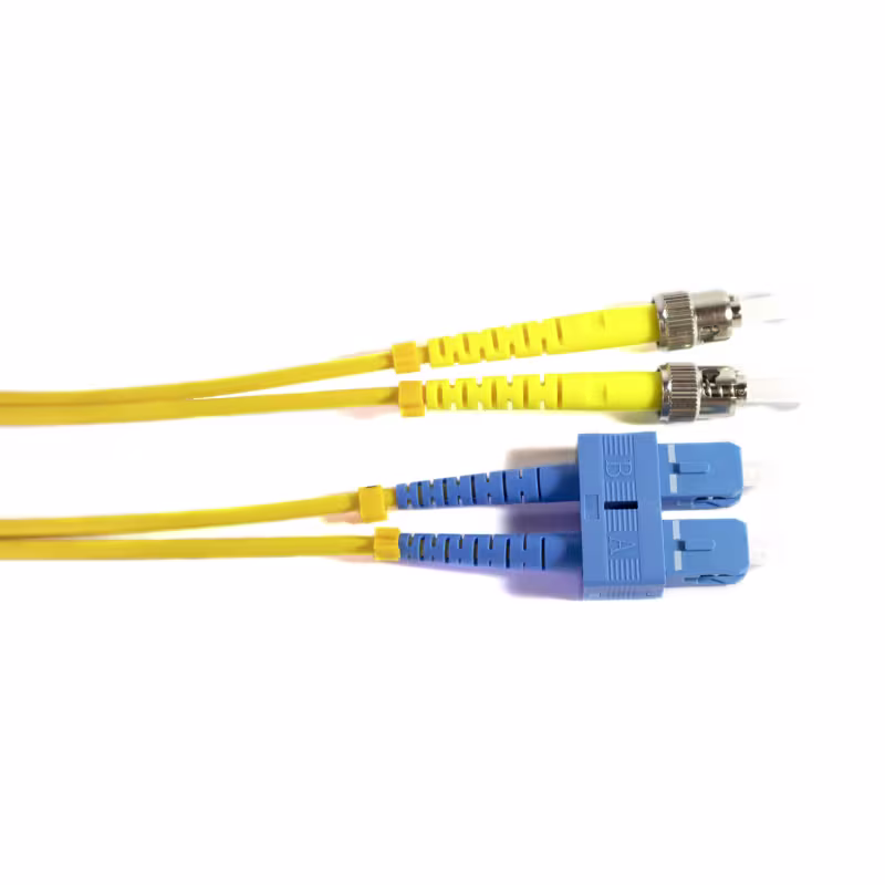 SU/TU09CR03M PATCH CORD DE FIBRA OPTICA ST/UPC-SC/UPC DUPLEX MONOMODO 3MTS, CATCOM