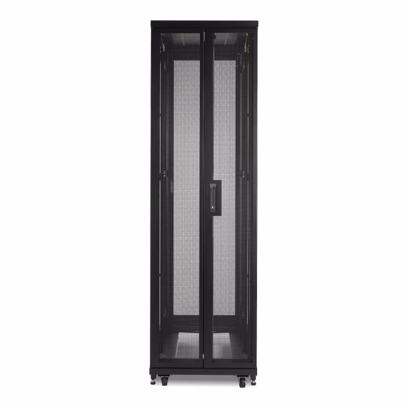 AR2400 GABINETE NETSHELTER DE PISO 42 RU 600X1060MM NEGRO PUERTA FRONTAL MALLA APC