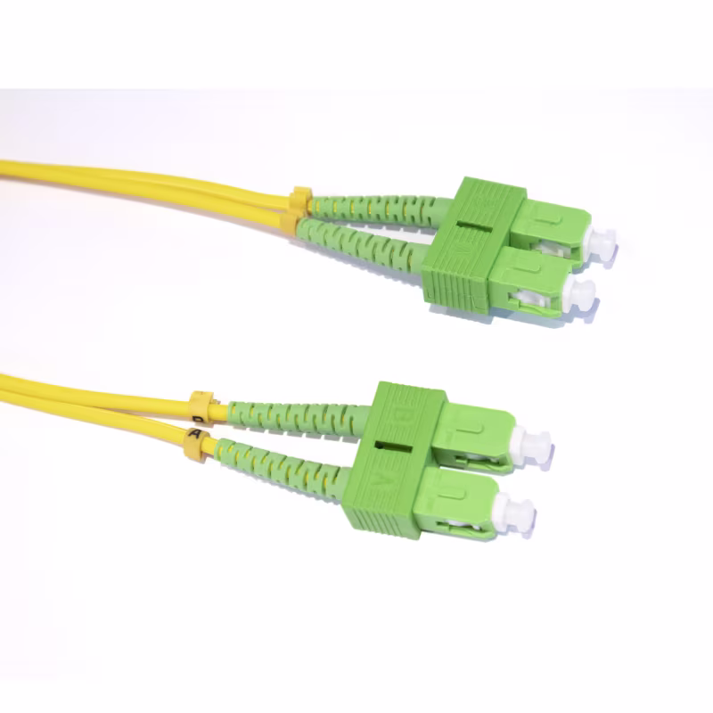 SA/SA9CR05M PATCH CORD DE FIBRA OPTICA SC/APC-SC/APC DUPLEX MONOMODO 5MTS, CATCOM
