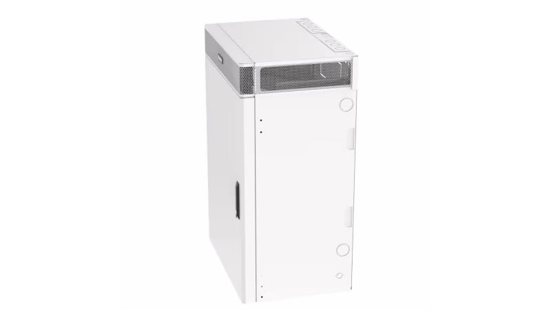 WME9WH CAJA DE MONTAJE EN PARED VERTICAL TRUEEDGE, 9RU, BLANCA DE ACERO, IP20