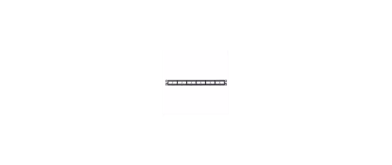 CPP24WBLY PANEL 24 PTS DESCARGADO,MODULAR,NEGRO P/INSERTOS