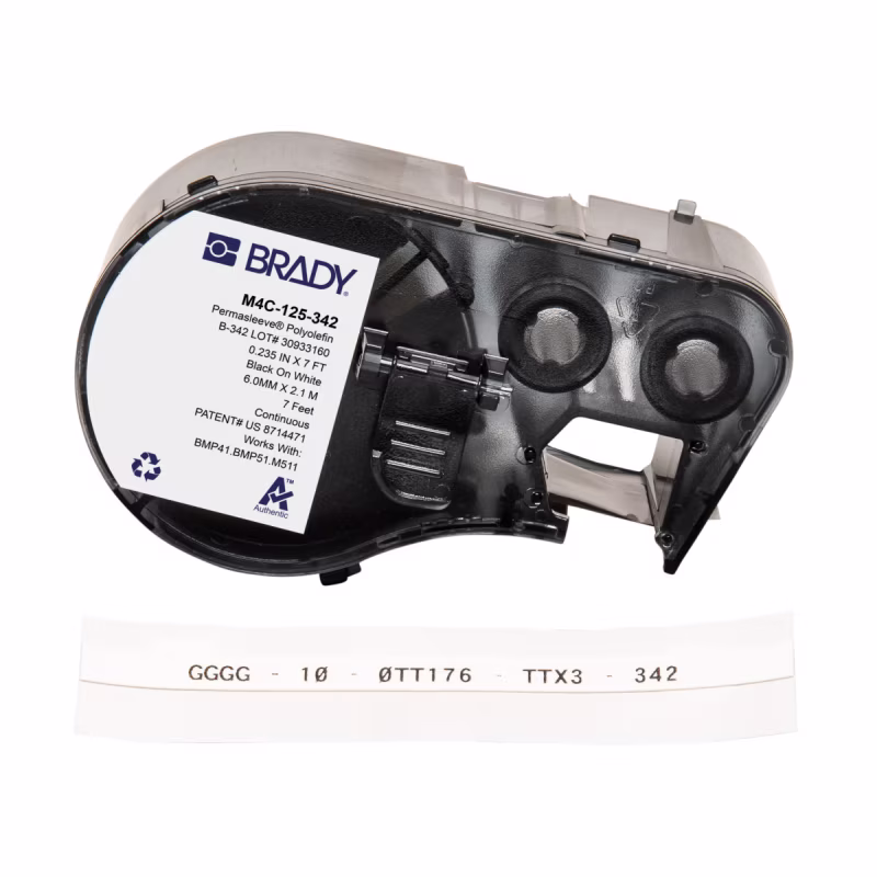Brady PermaSleeve B-342, Termocontráctil M4/M5, 3.2mm