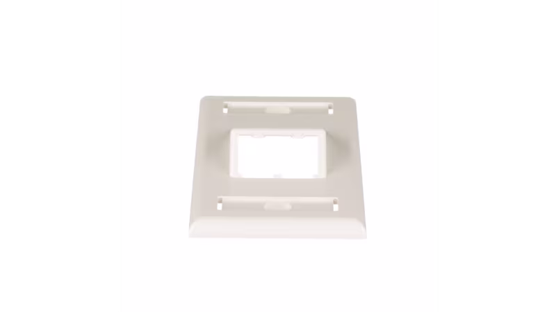 CFPSL2IWY PLACA ANGULADA P/2 DADOS MINICOM, BLANCO HUESO,CLASSIC PANDUIT