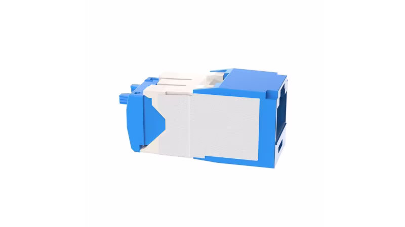 CJ6X88TGBU-24 PACK DE 24, MINI COM MODULE, CAT 6A, UTP, 8 POS 8 WIRE, UNIVERSAL, BLUE, TG STYLE
