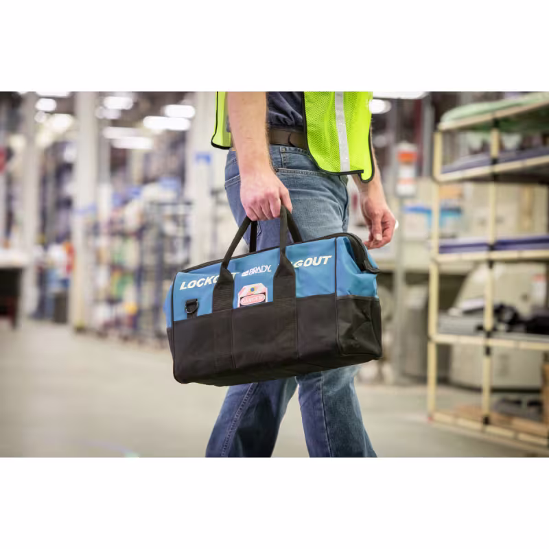 153672 KIT DE BLOQUEO Y ETIQUETADO ELECTRICO, DE VÁLVULAS C/CANDADOS DE NAILON, BRADY