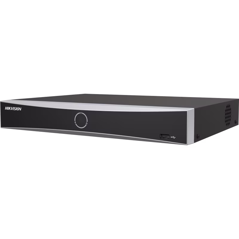 DS-7604NXI-K1-4P NVR IP 4 CANALES POE 2 SATA 12MP CON AUDIO H.265+ AcuSense