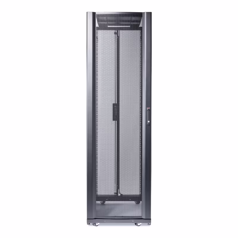 AR3300 Netshelter SX 42u 600mm de ancho x 1200mm de profundidad con paneles laterales, color negro