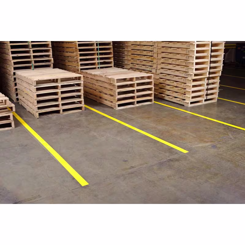 58200 ROLLO DE CINTA VINYL PARA PISO 2inW x 1008ftL AMARILLA BRADY