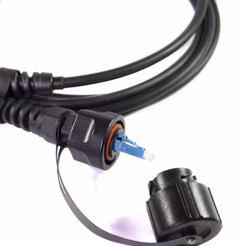 IND-LC/LC03MSM PATCH CORD INDUSTRIAL DE FIBRA OPTICA LC/UPC-LC/UPC DUPLEX MONOMODO 3MTS IP67, CATCOM