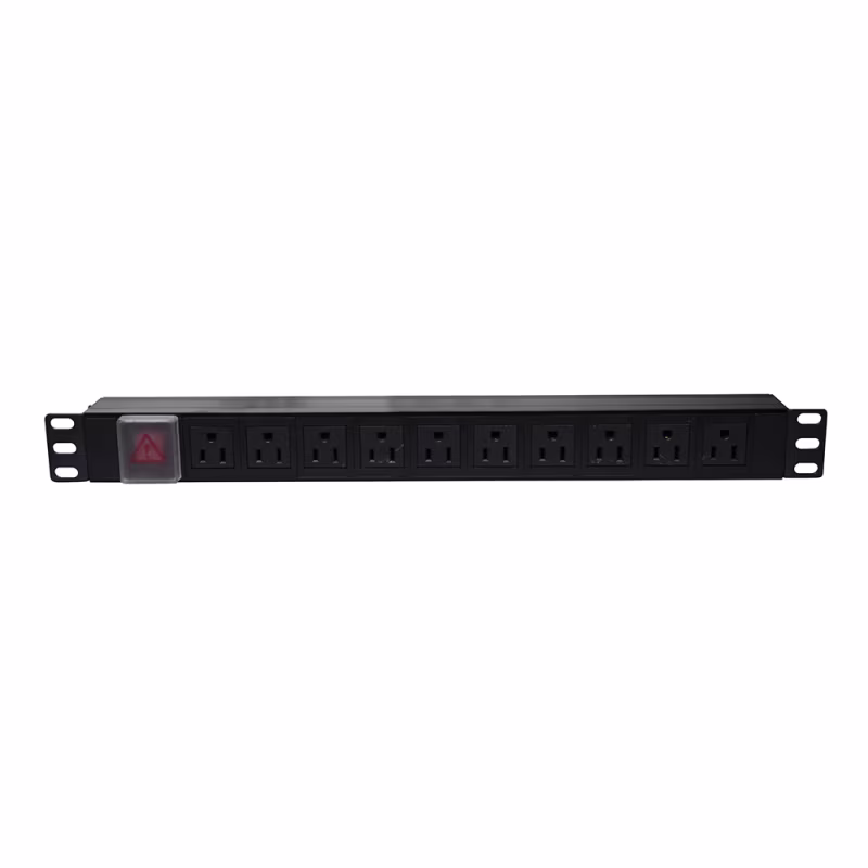 HPS-E10P PDU RACKEABLE HORIZONTAL 120V/15A (10) 5-15P 1RU, CATCOM