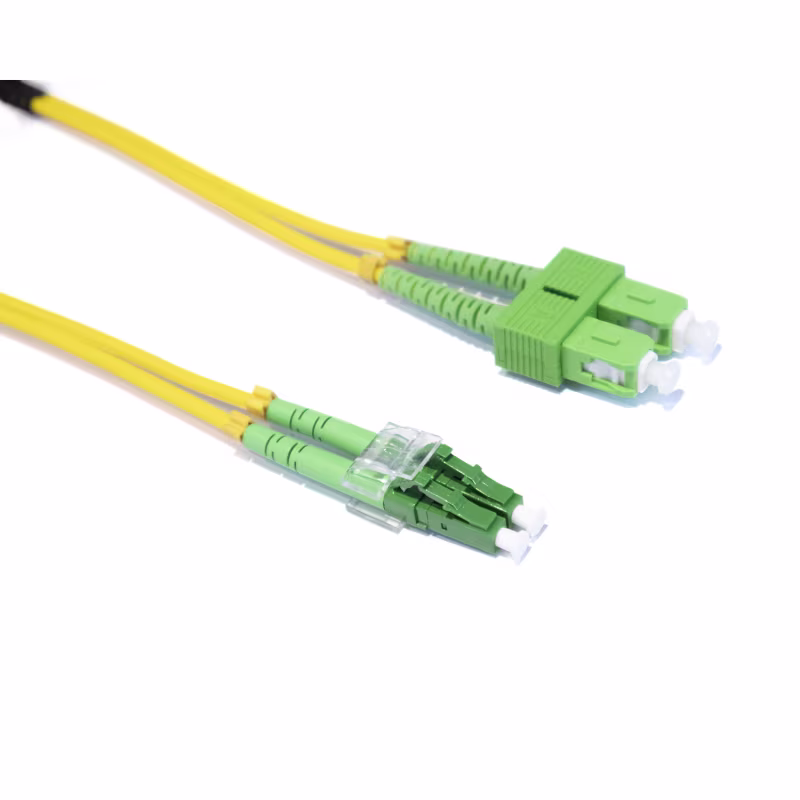 LA/SA9CR15M PATCH CORD DE FIBRA OPTICA LC/APC-SC/APC DUPLEX MONOMODO 15MTS, CATCOM
