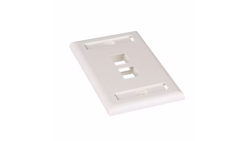 NK2FIWY PLACA DE 2PTOS. P/KEYSTONE BLANCA NETKEY ETIQUETABLE