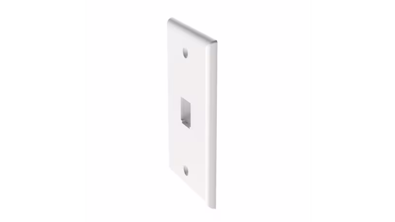 CFP1WH PLACA FRONTAL PLASTICA 1 PUERTO CLASSIC BLANCA