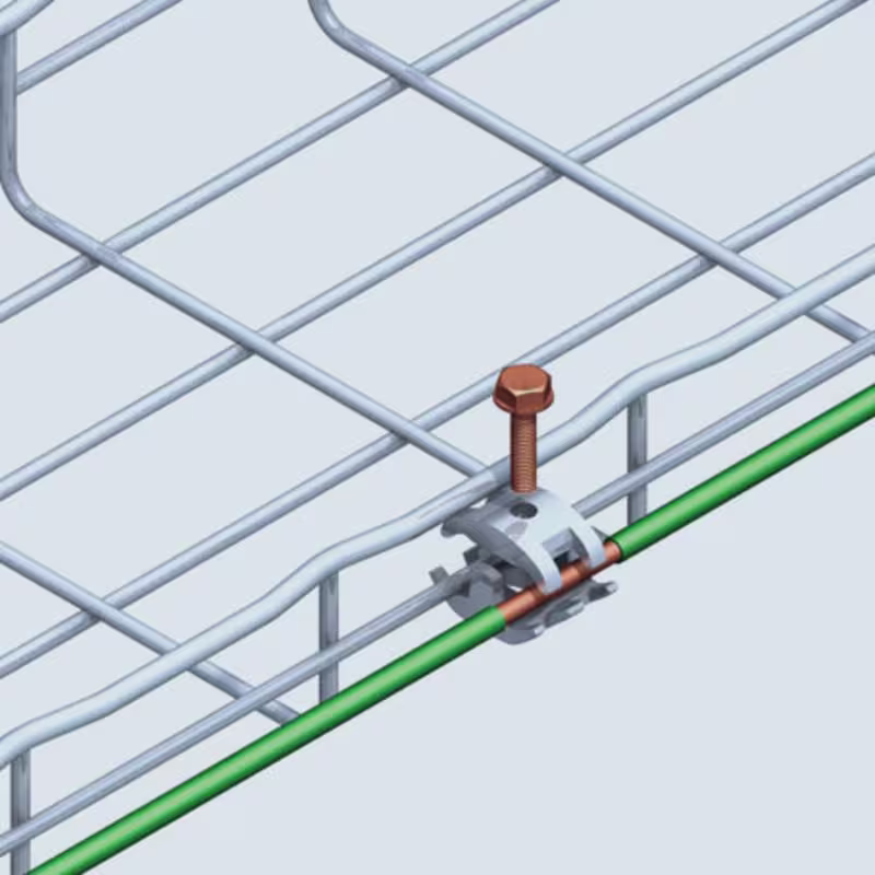 GNDCLAL MORDAZA DE PUESTA A TIERRA 1/0-6 AWG PARA INSTALACIÓN EN ESCALERILLA, CABLOFIL