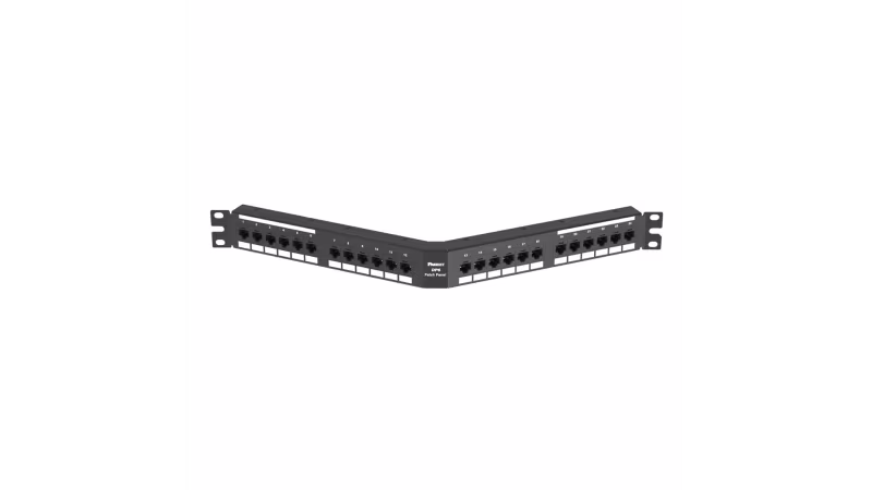 DPA24688TGY PATCH PANEL CAT 6 ANGULADO 24 PORT 1RU