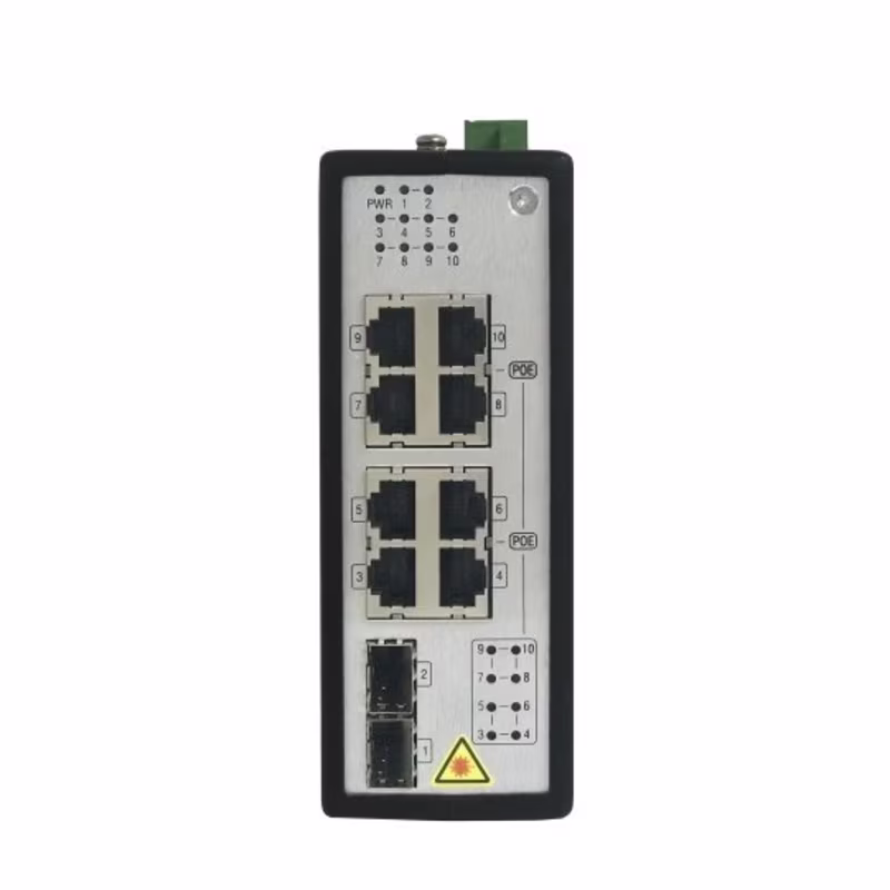 DS-3T0510P(O-STD) SWITCH INDUSTRIAL NO ADMINISTRABLE 8 PTS 10/100/1000 POE+ 2 SFP GIGA 240W BUDGET PARA RIEL DIN - NO INCLUYE FUENTE