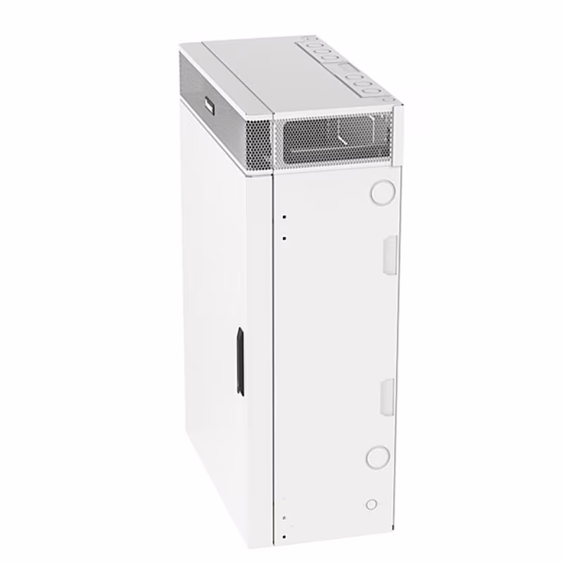 WME6WH VERTICAL WALL MOUNT ENCLOSURE, 6 RU ACTIVE, 6 RU PASSIVE, WITHE