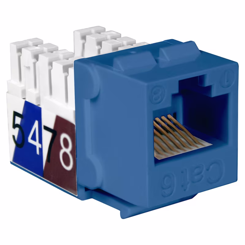 NKJ-6502 KEYSTONE JACK CAT 6 AZUL, 568 A/B QUEST