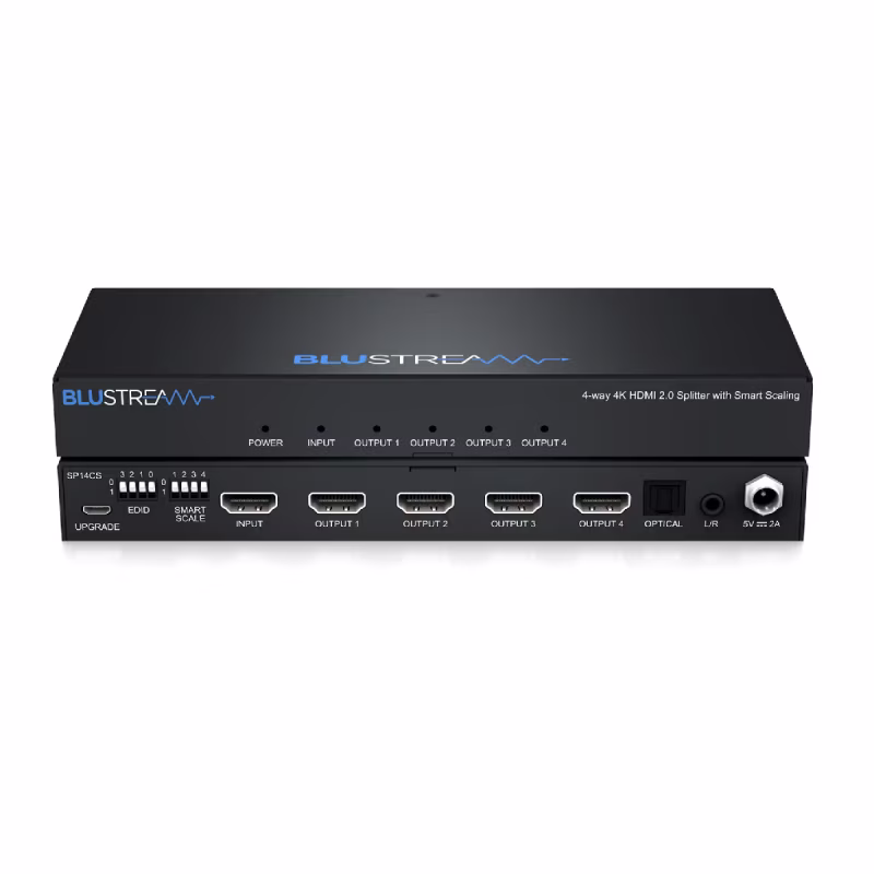 Blustream SP14CS: Splitter HDMI 4K 4 Vías c/Escalado EDID