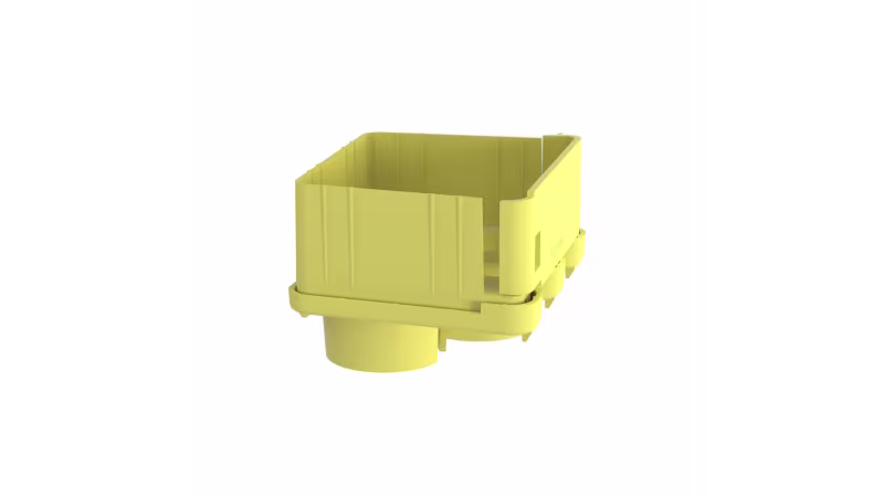 FRIDT4X4LYL SALIDA PARA 2 TUBOS 1.5" EN  CANALES FIBERUNNER 4X4 