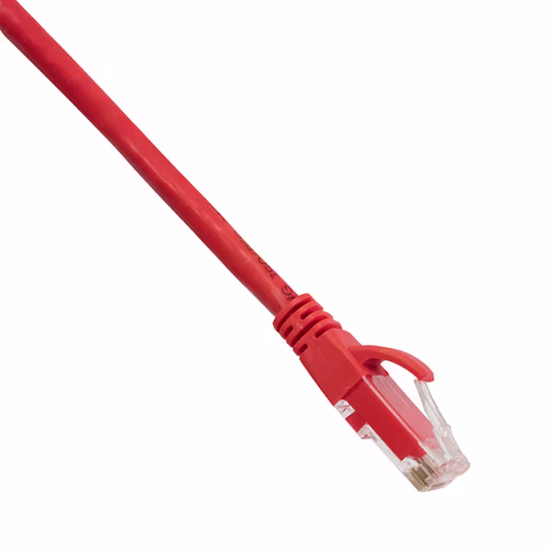 PC6-3005 PATCH CORD CAT6 5FT COLOR ROJO C/BOTA TERMOMOLDEADA, CATCOM