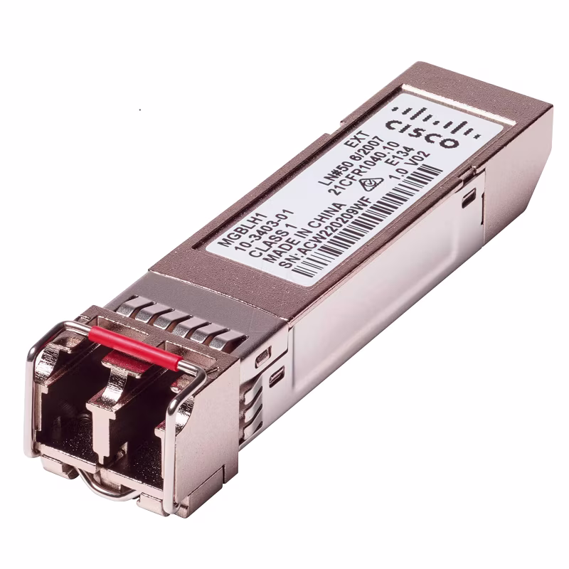 MGBLH1 MODULO SF MINIGBIC 1000BASE-LH CONECTOR LC DUPLEX 1310NM 40KM, CISCO