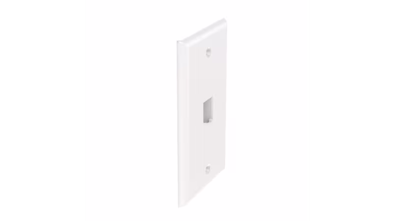 CFP1WH PLACA FRONTAL PLASTICA 1 PUERTO CLASSIC BLANCA