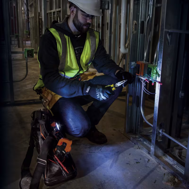 CL800 MULTÍMETRO DE GANCHO 600 A CAD/CD, TRMS DE RANGO AUTO, C/MEDIDOR DE TEMPERATURA KLEIN