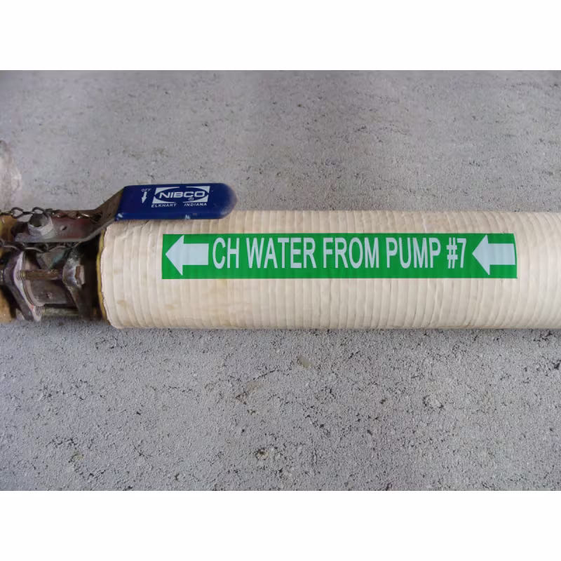 M4C-500-595-GN-WT Cinta de etiquetas de vinilo para todo tipo de clima con cinta de impresi�n para impresoras M4 M5 - 0.5", Blanco sobre verde