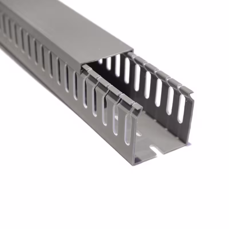RPD-505006 CANALETA PVC RANURADA 2" X 2" X 2MTS CON SEPARACION DE 6MM COLOR GRIS, CATCOM