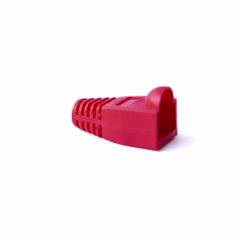 PCB-03 BOTITA PARA PATCH CORD 6.0MM ROJA, CATCOM