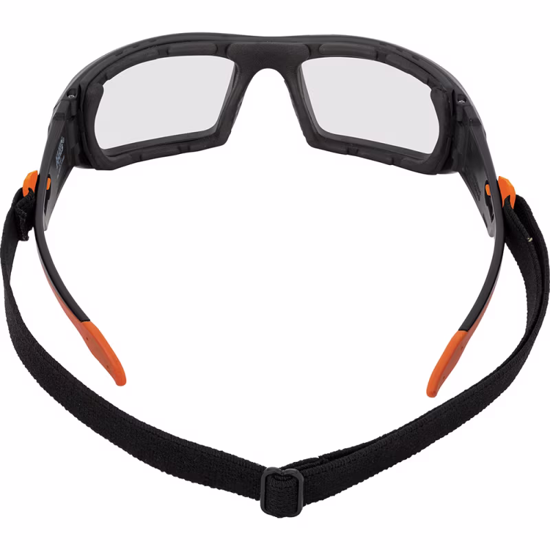 60470 Gafas de seguridad profesionales de marco completo con juntas, cristales transparentes
