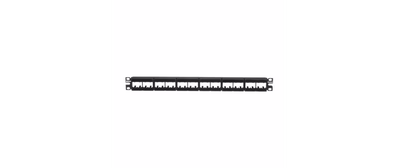 CPP24WBLY PANEL 24 PTS DESCARGADO,MODULAR,NEGRO P/INSERTOS