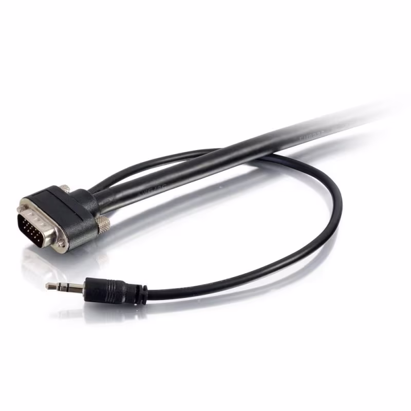 50225 Cable VGA Macho/Macho + AUDIO 3.5MM  1.8M C2G