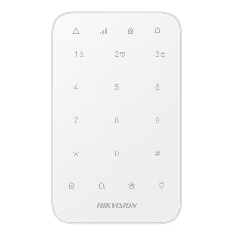 Teclado Inalámbrico AX PRO DS-PK1-E-WB Hikvision | Armado/Desarmado