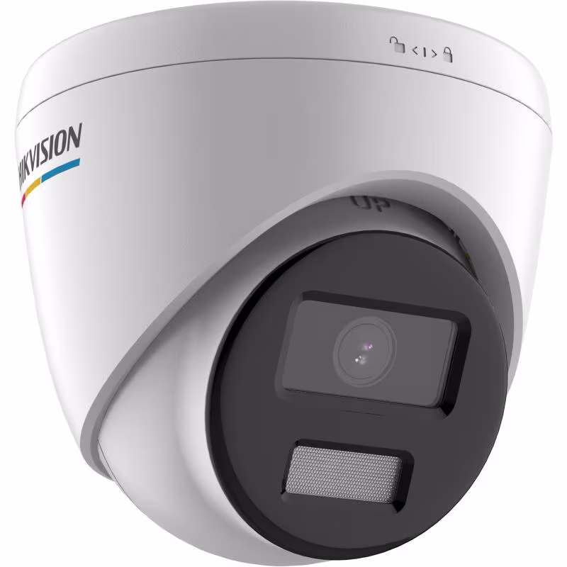 HIK-DS-2CD1327G2-LUF CAMARA IP TORRETA 2MP POE LENTE FIJO IR 30M CON AUDIO IP67 COLOR VU