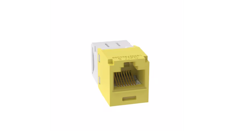 CJ688TGYL INSERTO KEYSTONE JACK RJ45 CAT 6 AMARILLO