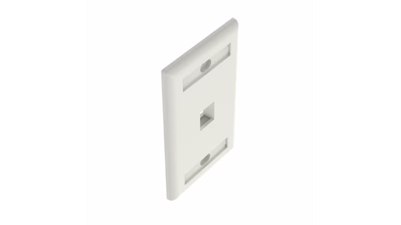 NK1FIWY PLACA DE UN PTO. P/KEYSTONE BLANCA NETKEY ETIQUETABLE