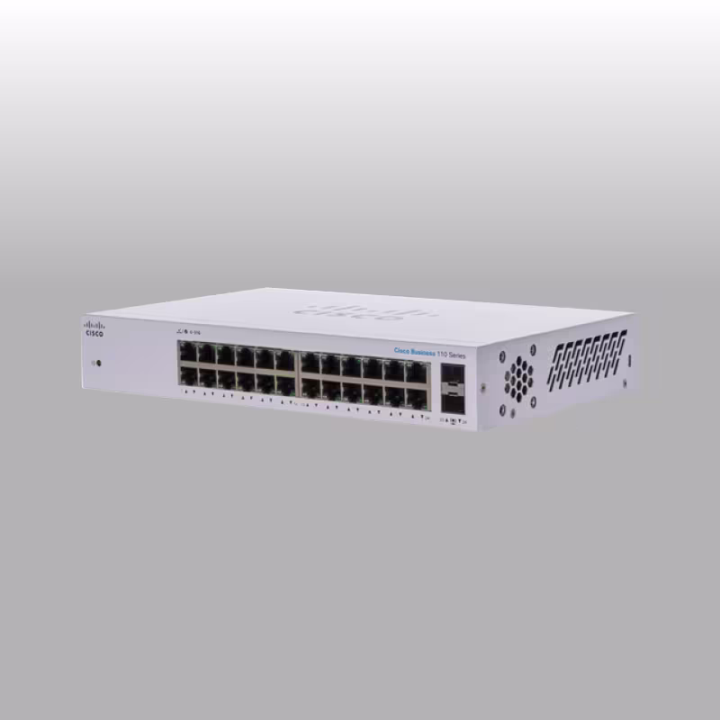 CBS110-24T-NA SWITCH 24 PUERTOS GIGABIT 10/100/1000Mbps NO ADMINISTRABLES 2x1G SFP, CISCO