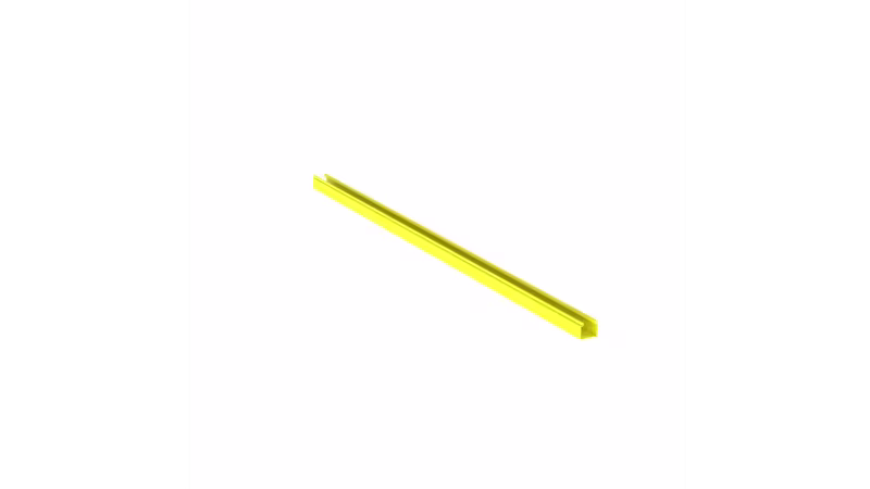 HS2X2YL6NM CANAL ENRUTADOR PARA CABLES AMARILLO NO RANURADO HORIZONT