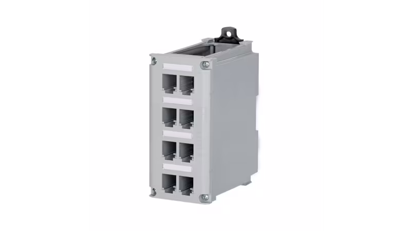 CDPP8RG-S PANEL DE DISTRIBUCIÓN BLINDADO P/MONTAJE EN RIEL DIN, P/8 JACKS PANNET