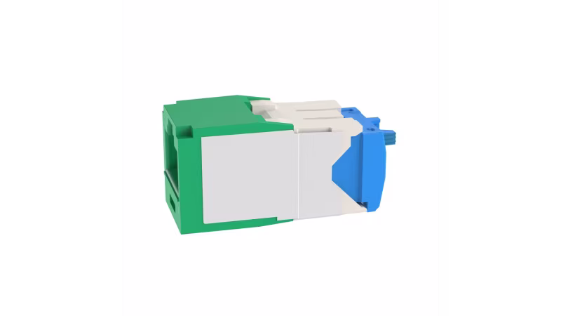 CJ6X88TGGR INSERTO KEYSTONE JACK CAT6A UTP 8P  VERDE MINICOM