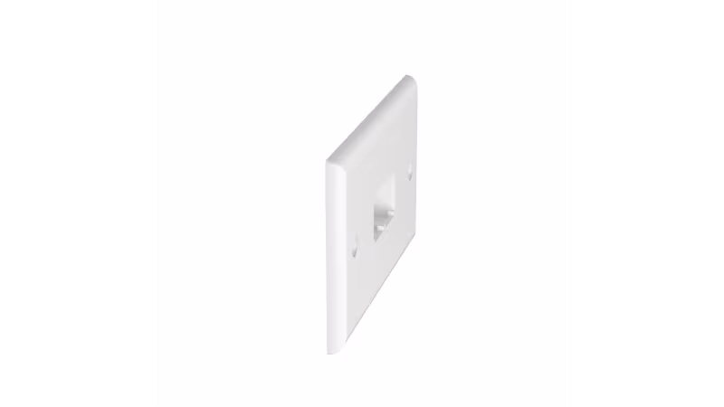 CFPH2WH PLACA FRONTAL 1 SALIDA P/ 2 MÓDULOS COLOR BLANCA 