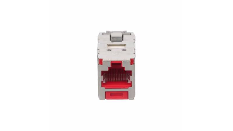 CJS688TGRDY INSERTO KEYSTONE JACK CAT6 BLINDADO, COLOR ROJO