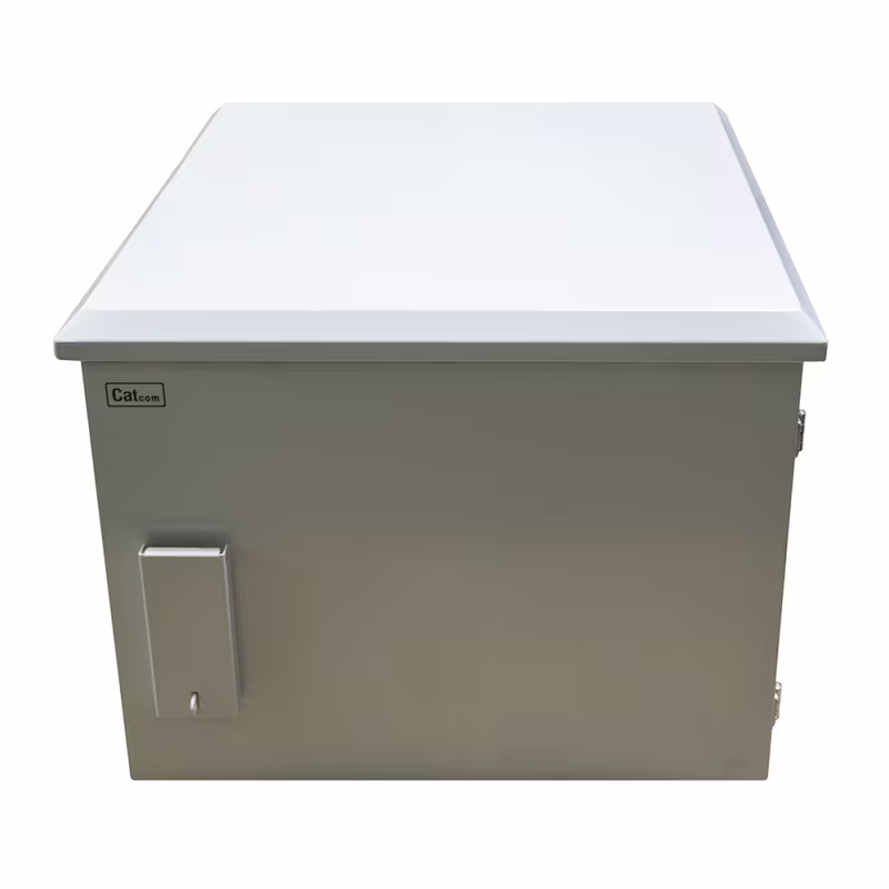 Gabinete Exterior CATCOM IP66 9U Poste | 60cm Profundidad