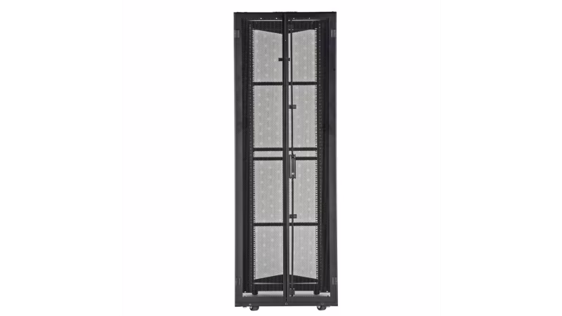 XG64822BS0001 GABINETE 600mm X 1200mm X 48RU, PUERTA D MALLA, NEGRO